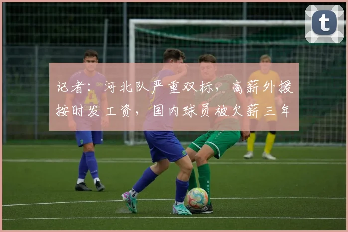 记者：河北队严重双标，高薪外援按时发工资，国内球员被欠薪三年