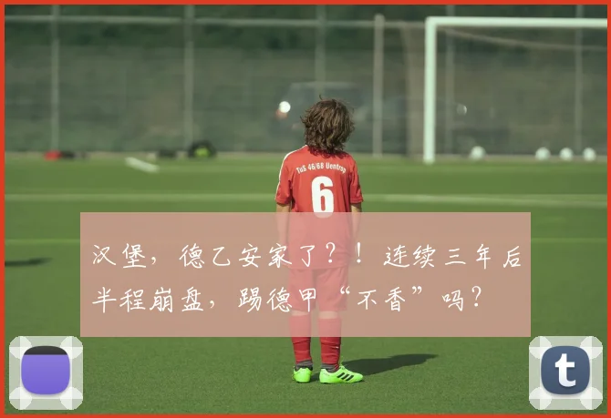 汉堡，德乙安家了？！连续三年后半程崩盘，踢德甲“不香”吗？